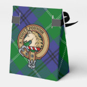 Clan Oliphant Crest boven Tartan Bedankdoosjes (Achterkant)