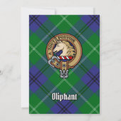 Clan Oliphant Crest Invitation (Dos)