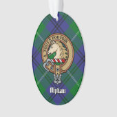 Clan Oliphant Crest over Tartan Ornament (voorkant)