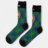 Clan Oliphant Crest over Tartan Sokken (Links)