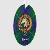 Clan Oliphant Crest sur l'ornement du Tartan (devant)