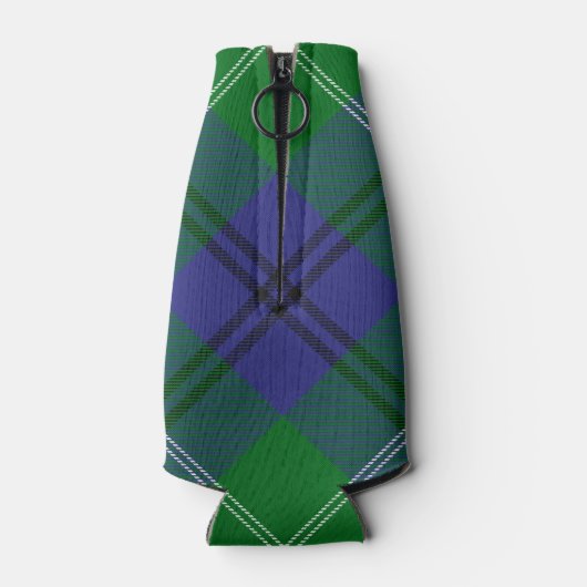 Clan Oliphant Crest sur Tartan Glacière de bouteil (Dos)