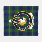 Clan Oliphant Modern Tartan Pset Fleece Deken (Voorkant (Horizontaal))