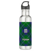 Clan Oliphant Tartan Acier Bouteille d'eau (Devant)