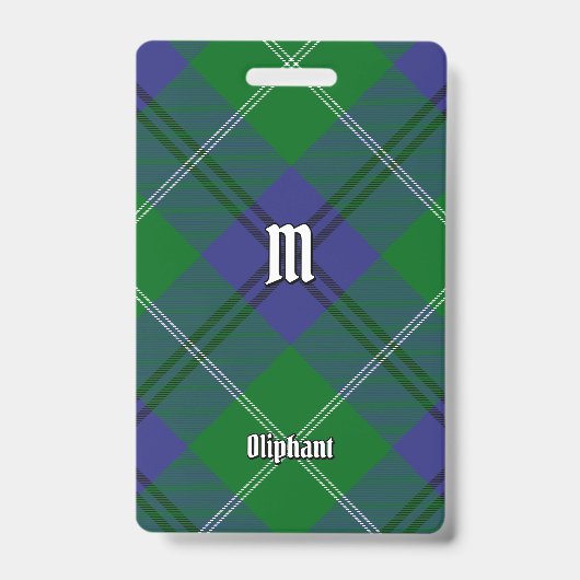 Clan Oliphant Tartan Badge (Avant)