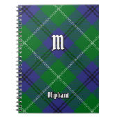 Clan Oliphant Tartan Carnet (Devant)