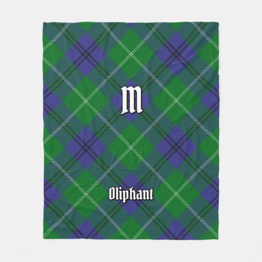 Clan Oliphant Tartan Fleece Deken (Voorkant)