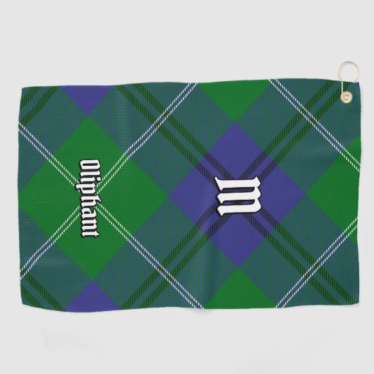Clan Oliphant Tartan Golf Handdoek (Horizontaal)