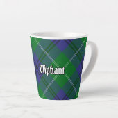 Clan Oliphant Tartan Latte Mug (Angle droit)
