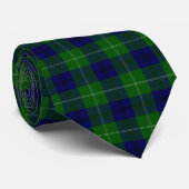 Clan Oliphant Tartan Pset Pattern Stropdas (Opgerold)