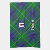 Clan Oliphant Tartan Serviette de cuisine (Vertical)