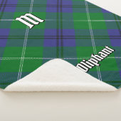 Clan Oliphant Tartan Sherpa Blanket Sherpa Deken (3/4)