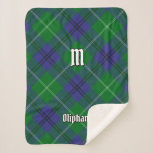 Clan Oliphant Tartan Sherpa Blanket Sherpa Deken
