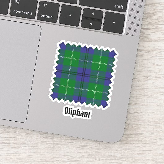 Clan Oliphant Tartan Sticker (Detail)