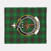 Clan Orrock Tartan Pset Fleece Deken (Voorkant (Horizontaal))