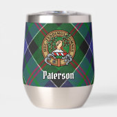 Clan Paterson Crest over Tartan (Voorkant)