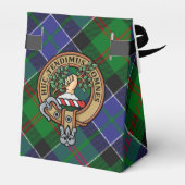 Clan Paterson Crest over Tartan Bedankdoosjes (Achterkant)