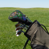Clan Paterson Crest over Tartan Golfheadcover (Insitu)
