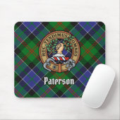 Clan Paterson Crest over Tartan Muismat (Met muis)