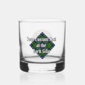 Clan Paterson Crest over Tartan Whisky Glas (Achterkant)
