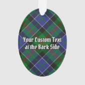 Clan Paterson Crest sur Tartan (dos)