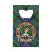 Clan Paterson Crest sur Tartan (Devant)