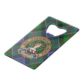 Clan Paterson Crest sur Tartan (Devant Angle)