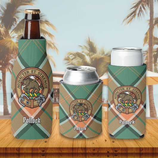 Clan Pollock Crest Glacière de bouteille