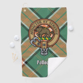 Clan Pollock Crest Golf Towel Golfhanddoek (Insitu)