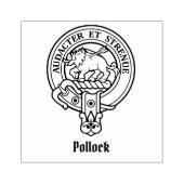 Clan Pollock Crest Rubber Stamp Rubberstempel (Afrduk)