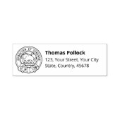 Clan Pollock Crest Self-Inking Stamp Zelfinktende Stempel (Design)