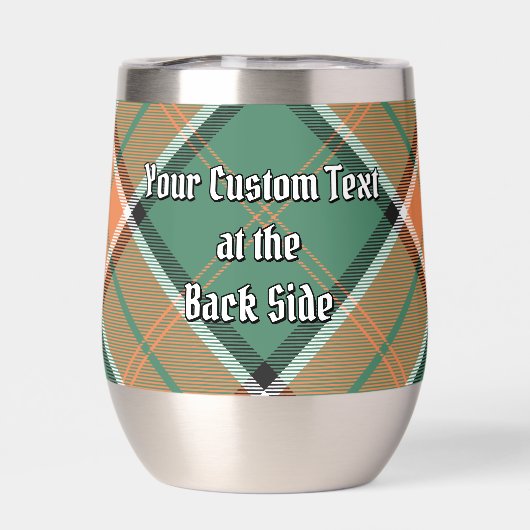 Clan Pollock Crest sur Tartan (Arrière)