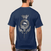 Clan Pollock Crest Thistle T-shirt (Achterkant)