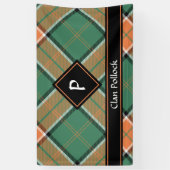Clan Pollock Tartan Banner (Verticaal)