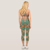 Clan Pollock Tartan Capri Leggings (Verso)