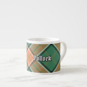 Clan Pollock Tartan Espresso Cup Espresso Kop (Voorkant rechts)