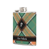 Clan Pollock Tartan Flask Heupfles (Links)