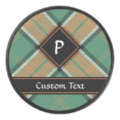 Clan Pollock Tartan Hockey Puck (Voorkant)