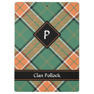 Clan Pollock Tartan Klembord