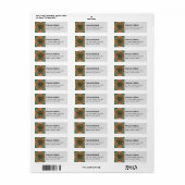 Clan Pollock Tartan Label (Full Sheet)