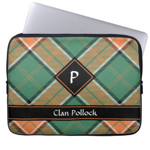 Clan Pollock Tartan-laptophoes Laptop Sleeve