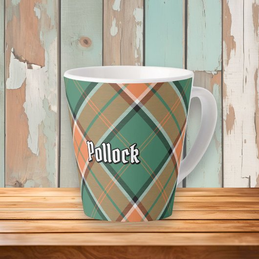 Clan Pollock Tartan Latte Mug