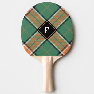 Clan Pollock Tartan Ping Pong Paddle Tafeltennisbatje