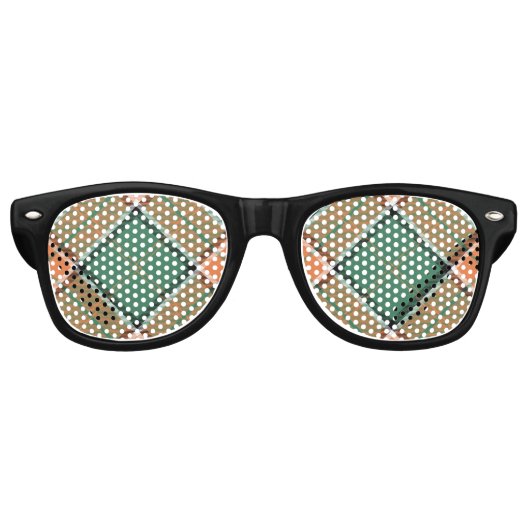 Clan Pollock Tartan Retro Lunettes de soleil (Devant)