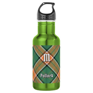 Clan Pollock Tartan RVS Waterfles
