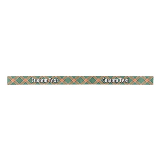 Clan Pollock Tartan Satin Ribbon Lint (Voorkant)