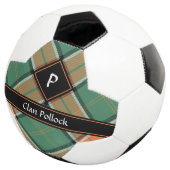 Clan Pollock Tartan Soccer Ball (3/4)