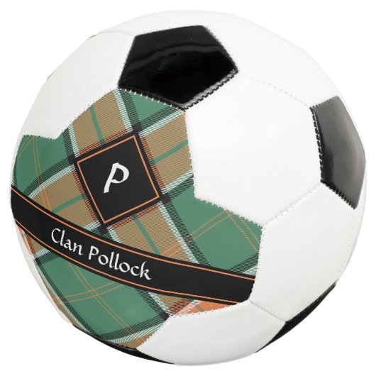 Clan Pollock Tartan Soccer Ball (3/4)