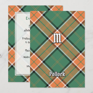 Clan Pollock Tartan Uitnodiging