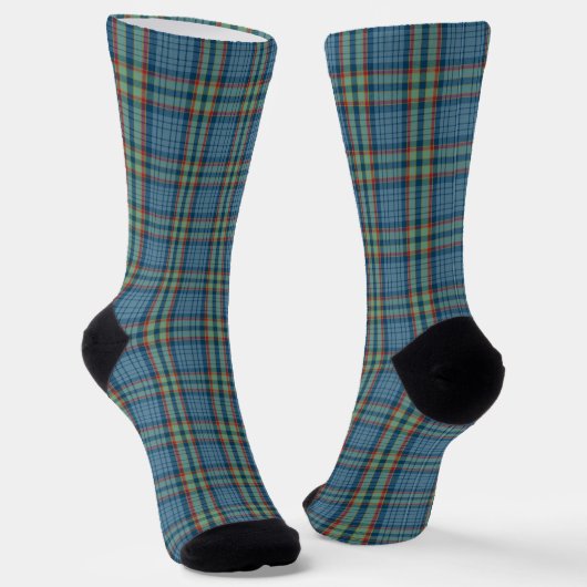 Clan Ralston Tartan Sokken (Gebogen)